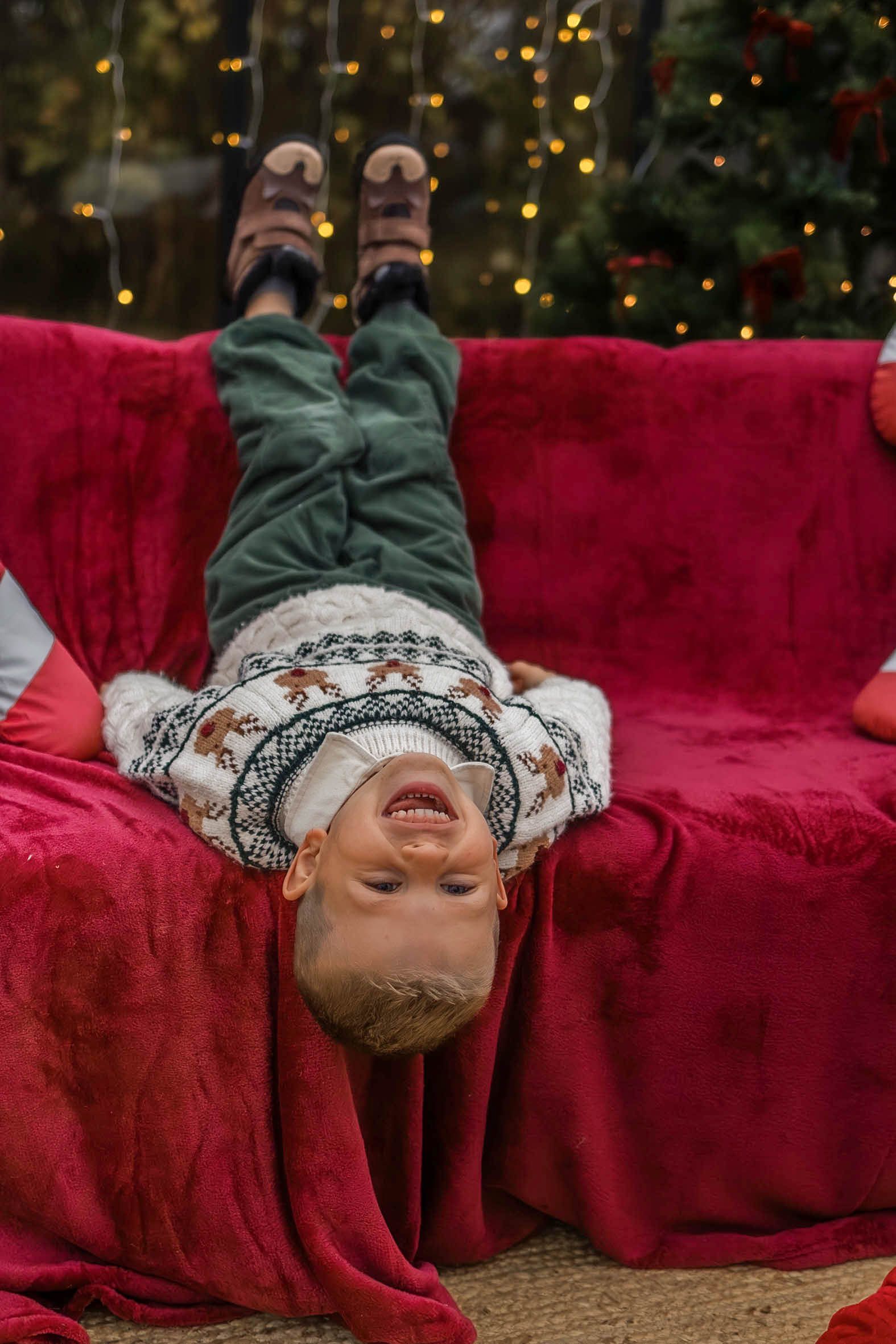 Sesja świąteczna w studio fotograficznym